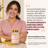 Probiotic Flora+ Gummies for Women Pineapple Probiotic for Gut Digestive & Feminine Flora Support Bacillus coagulans Vitamin C Real Pineapple Extract 60 Gummies